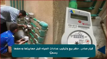 قرار صادر.. حظر بيع وتركيب عدادات المياه قبل معايرتها ودمغها رسميًا